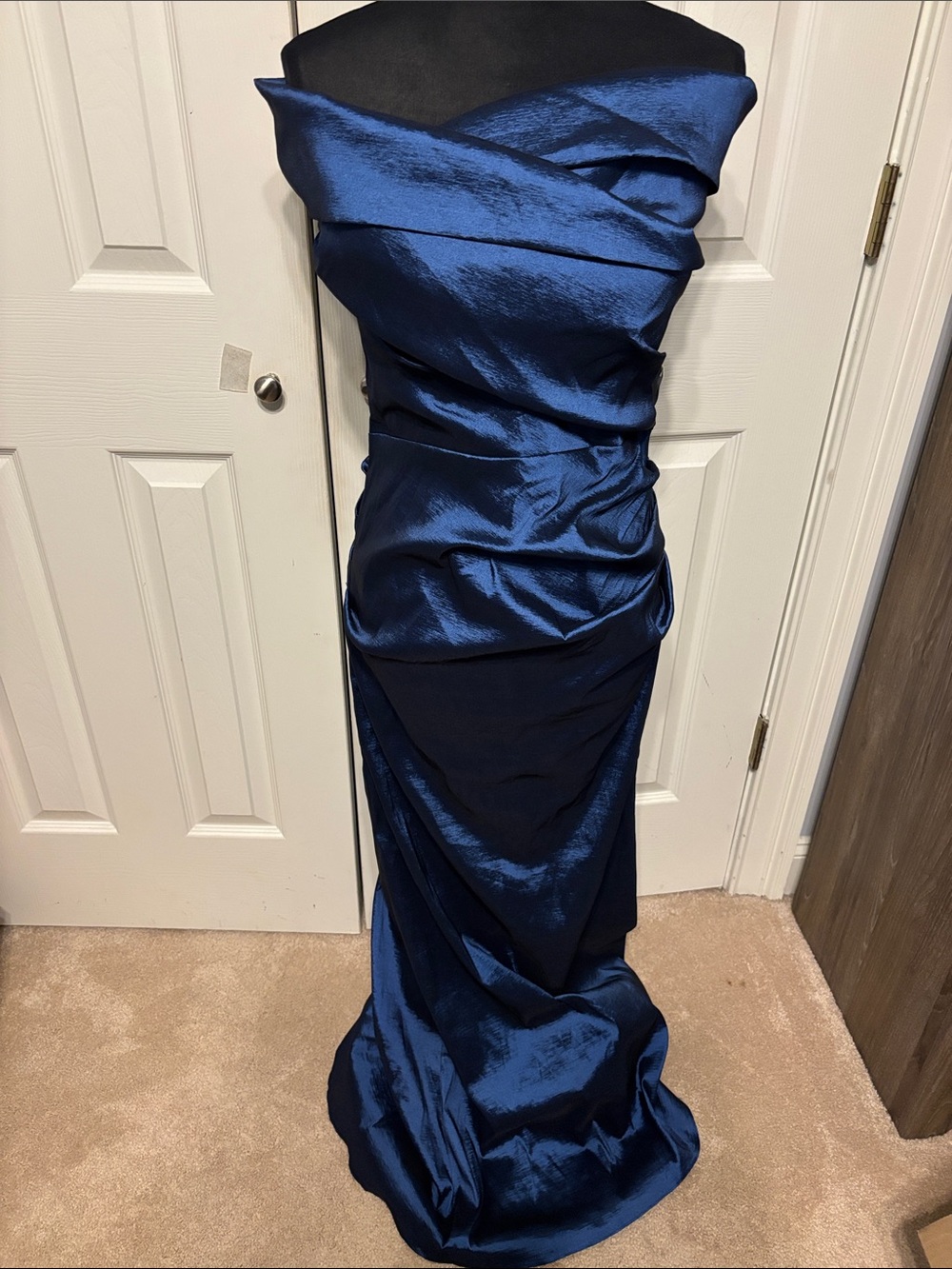 Xscape Off The Shoulder Taffeta Gown - Picture 1 of 12